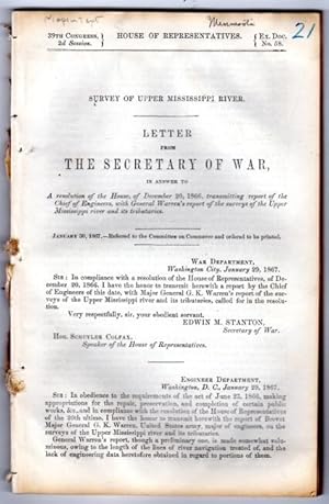 Letter from the Secretary of War, in answer to a resolution of the House, of December 20th, 1866,...