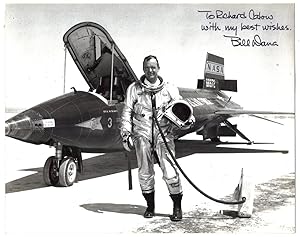 Bill Dana - test pilot for F15. X-15 HiDEC (ECN-1716); signed photgraph next to the craft