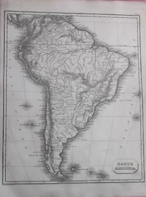 SOUTH AMERICA Inc. Falkland Islands (ORIGINAL ANTIQUE MAP)