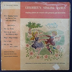 Bild des Verkufers fr Children's Singing Games - A Talking Book - Five Singing Games for One or Two on Record with Pictures & Directions ( Includes Record ) zum Verkauf von C. Parritt