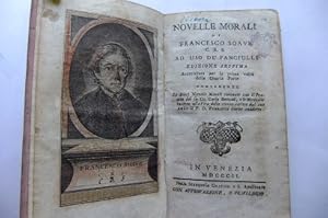 Bild des Verkufers fr Novelli Morali die Francesco Soave C. R. S. ad uso de' Fanciulli. Edizione Settima. Accresciuta par la prima volta della Qurta Parte. In zum Verkauf von Antiquariat Heinzelmnnchen