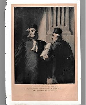 Seller image for Les Deux Avocats, Color-Tone Print for sale by Legacy Books II