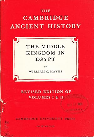 The Cambridge Ancient History: The Middle Kingdom in Egypt.