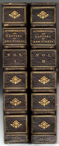 Autobiography, Letters, and Literary Remains of Mrs. Piozzi (2 volumes)