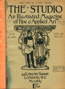 THE STUDIO - 1907 - an illustrated Magazine of fine e Applied Art - Unico volume mz. pelle con sp...