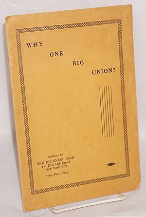 Why one big union