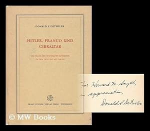 Imagen del vendedor de Hitler, Franco Und Gibraltar a la venta por MW Books