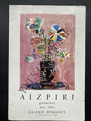 AIZPIRI-CATALOGUE GALERIE ROMANET MAI 1963