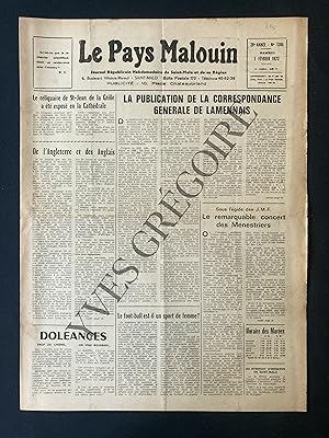 LE PAYS MALOUIN-N°1386-SAMEDI 3 FEVRIER 1973