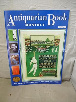 Antiquarian Book Monthly Volume XXV Number 10 Issue No 290 November 1998