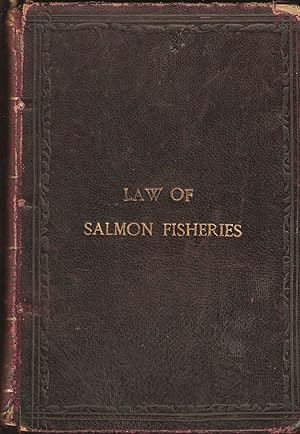 Bild des Verkufers fr A MANUAL OF THE LAW OF SALMON FISHERIES IN ENGLAND AND WALES. By Spencer Walpole, Inspector of Salmon Fisheries. zum Verkauf von Coch-y-Bonddu Books Ltd
