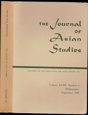 Immagine del venditore per Bibliography of The Journal of Asian Studies Volume XXVII, Number 5 venduto da The Book Collector, Inc. ABAA, ILAB