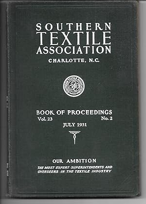 Southern Textile Association BOOK OF PROCEEDINGS