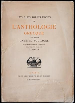 Bild des Verkufers fr Les plus jolies roses de l'Anthologie Grecque zum Verkauf von Lirolay