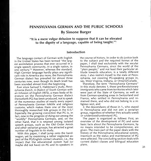 PENNSYLVANIA GERMAN AND THE PUBLIC SCHOOLS.