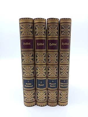 Hebbels Werke. Kritisch durchgesehene und erläuterte Ausgabe (4 Bände vollständig)