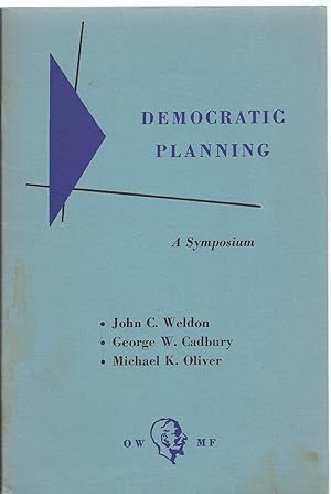 Seller image for Democratic Planning, A Symposium for sale by BYTOWN BOOKERY