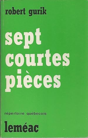 Bild des Verkufers fr Sept Courtes Pieces zum Verkauf von BYTOWN BOOKERY