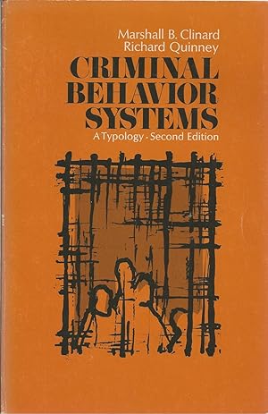 Seller image for Criminal Behaviour Systems A Typology for sale by BYTOWN BOOKERY