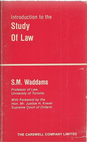 Introduction to the study of law