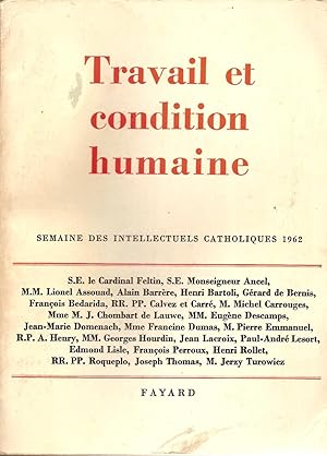 Seller image for Travail Et Condition Humaine for sale by BYTOWN BOOKERY