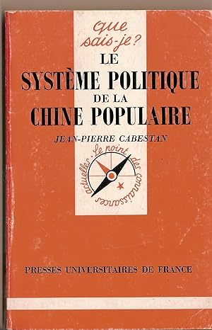 Bild des Verkufers fr Le Systeme Politique De La Chine Populaire zum Verkauf von BYTOWN BOOKERY