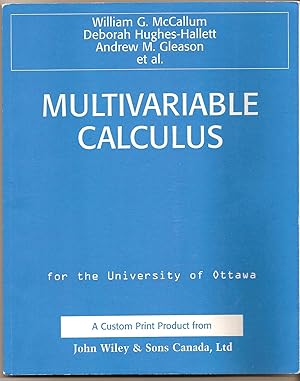 Bild des Verkufers fr Multivariable Calculus For the University of Ottawa zum Verkauf von BYTOWN BOOKERY