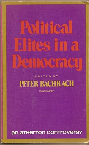 Seller image for Politicl Elites In A Democracy for sale by BYTOWN BOOKERY