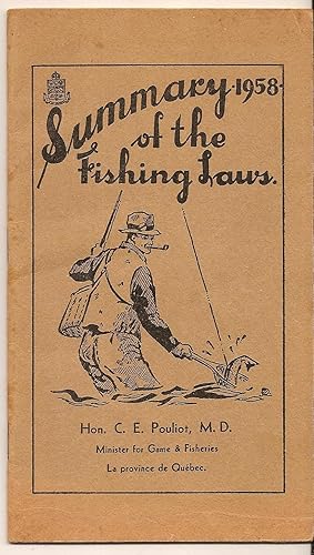 Summary 1958 Of The Fishing Laws / Résumé 1958 Des Lois De La Peche