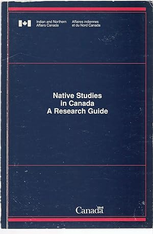 Native Studies In Canada. A Research Guide