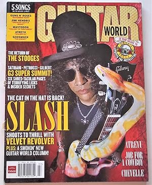 Image du vendeur pour Guitar World Magazine (July 2007 Issue) (Slash Cover Feature - Lacks CD-ROM) mis en vente par Bloomsbury Books