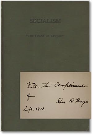 Socialism: "The Creed of Despair" :: Joint Debate in Faneuil Hall, March 22, 1909 between George ...