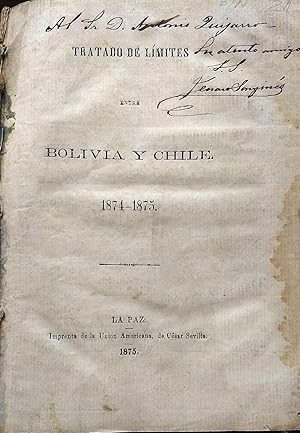 Tratado de límites entre Bolivia y Chile 1874 - 1875