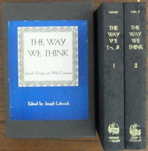 Way We Think, The: A Collection of Essays from the Yiddish (Volume 1 and 2 in Box)