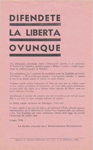 Difendete la liberta ovunque .