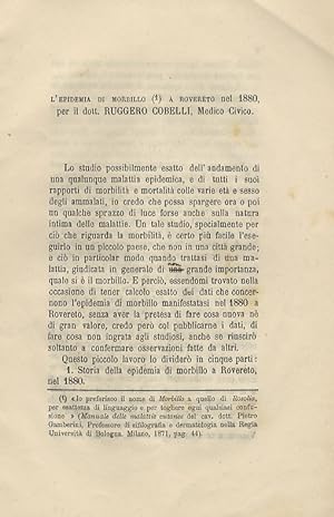 L'epidemia di morbillo a Rovereto nel 1880.