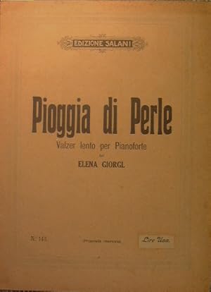 Bild des Verkufers fr Pioggia di perle zum Verkauf von Antica Libreria Srl