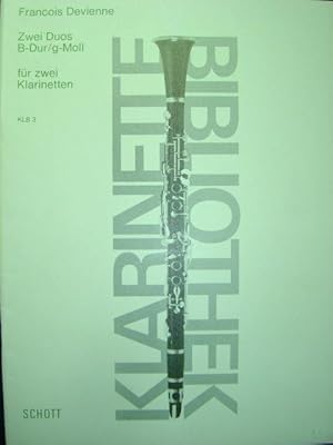 Bild des Verkufers fr Zwei Duos fr zwei Klarinetten. B dur/g moll. Op. 69/1-2. Spielpartitur. Herausgegeben von Walter Lebermann. zum Verkauf von Antiquariat Tarter, Einzelunternehmen,