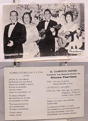 Cuarteto Ruffino [photographic publicity card]