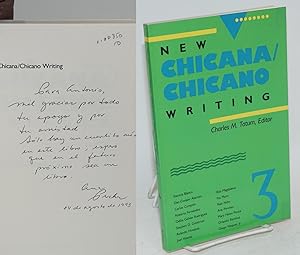 Seller image for New Chicana/Chicano writing 3 for sale by Bolerium Books Inc.