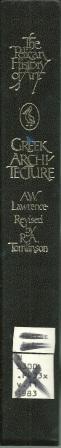 Seller image for Greek Architecture: The Pelican History of Art [ Revised with Additions By R. A. Tomlinson ] for sale by Works on Paper