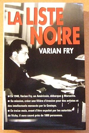 Seller image for La Liste Noire for sale by Domifasol
