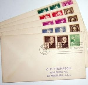 Famous American Series. (First Day Covers - The Scientists' Group). Eli Whitney, Samuel F. B. Mor...
