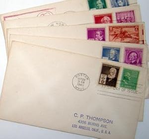 Famous American Series. (First Day Covers - The Scientists' Group) Eli Whitney, Samuel F. B. Mors...