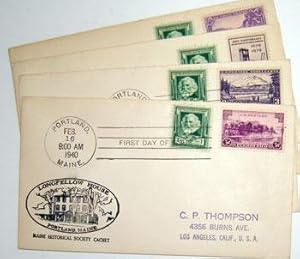 Famous American Series. (First Day Covers - The Poets' Group) Henry W. Longfellow.