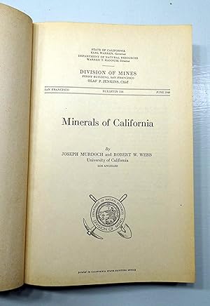 Bild des Verkufers fr Minerals of California. State of California. Department of Natural Resources. Division of Mines. Bulletin 136 de juin 1948. zum Verkauf von E. & J.L  GRISON