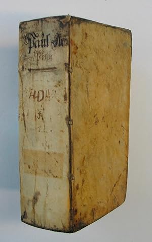 Bild des Verkufers fr Teutsche Poemata. Lbeck, L. Jauch o. J. (1646). 6 Bll., 670 S., 9 (st.13 ) Bll., Prgt. d. Zt. mit hs. Rtit. zum Verkauf von Antiquariat Johannes Mller