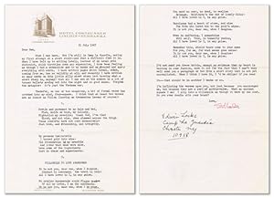 Bild des Verkufers fr Typed Letter, Signed. 2pp, to Ben Shahn, dated 31 July 1967 zum Verkauf von Lorne Bair Rare Books, ABAA
