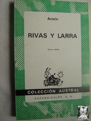 Imagen del vendedor de RIVAS Y LARRA a la venta por Librera Maestro Gozalbo
