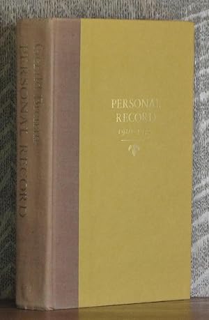 Imagen del vendedor de PERSONAL RECORD 1920-1972 a la venta por Andre Strong Bookseller